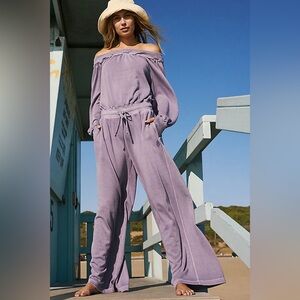 Free People Movement One To Beat Onesie NWOT Lavender Twilight